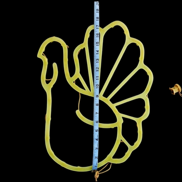 Thanksgiving Lighted Turkey Silhouette Window - Picture 12 of 13